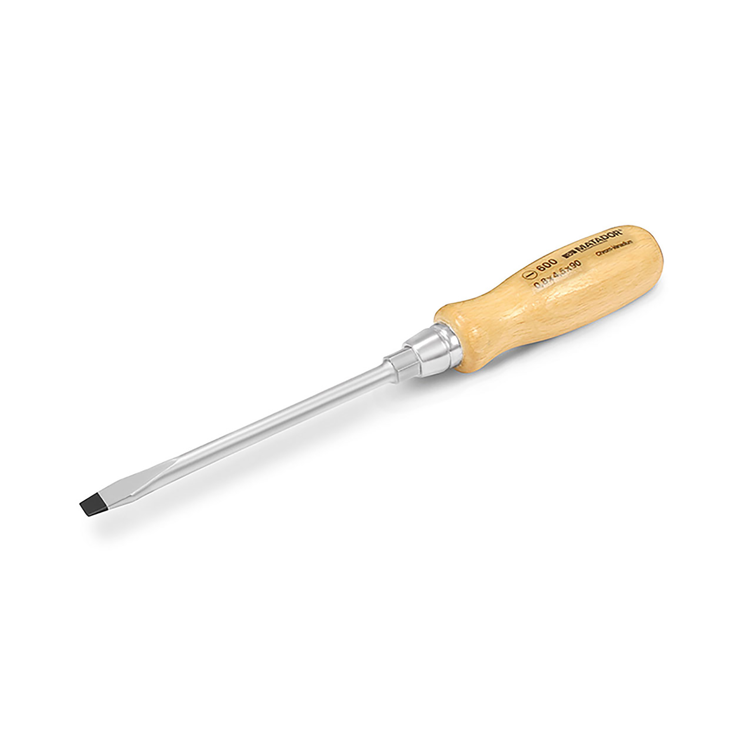 Wooden handle screwdriver, 1.0x5.5x100 mm, MATADOR item no.: 06001055