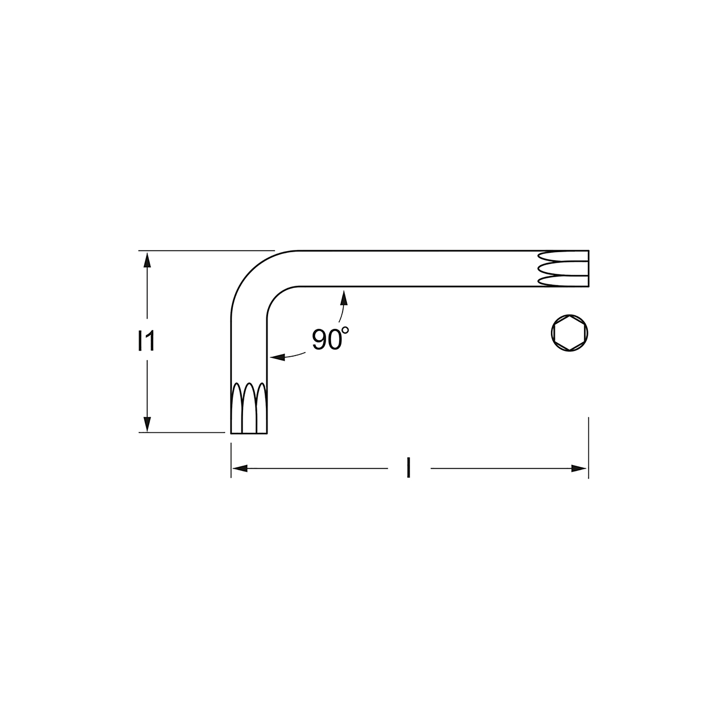 Winkelschraubendreher, kurz, TORX®, TX 25, MATADOR Art.-Code: 04430250