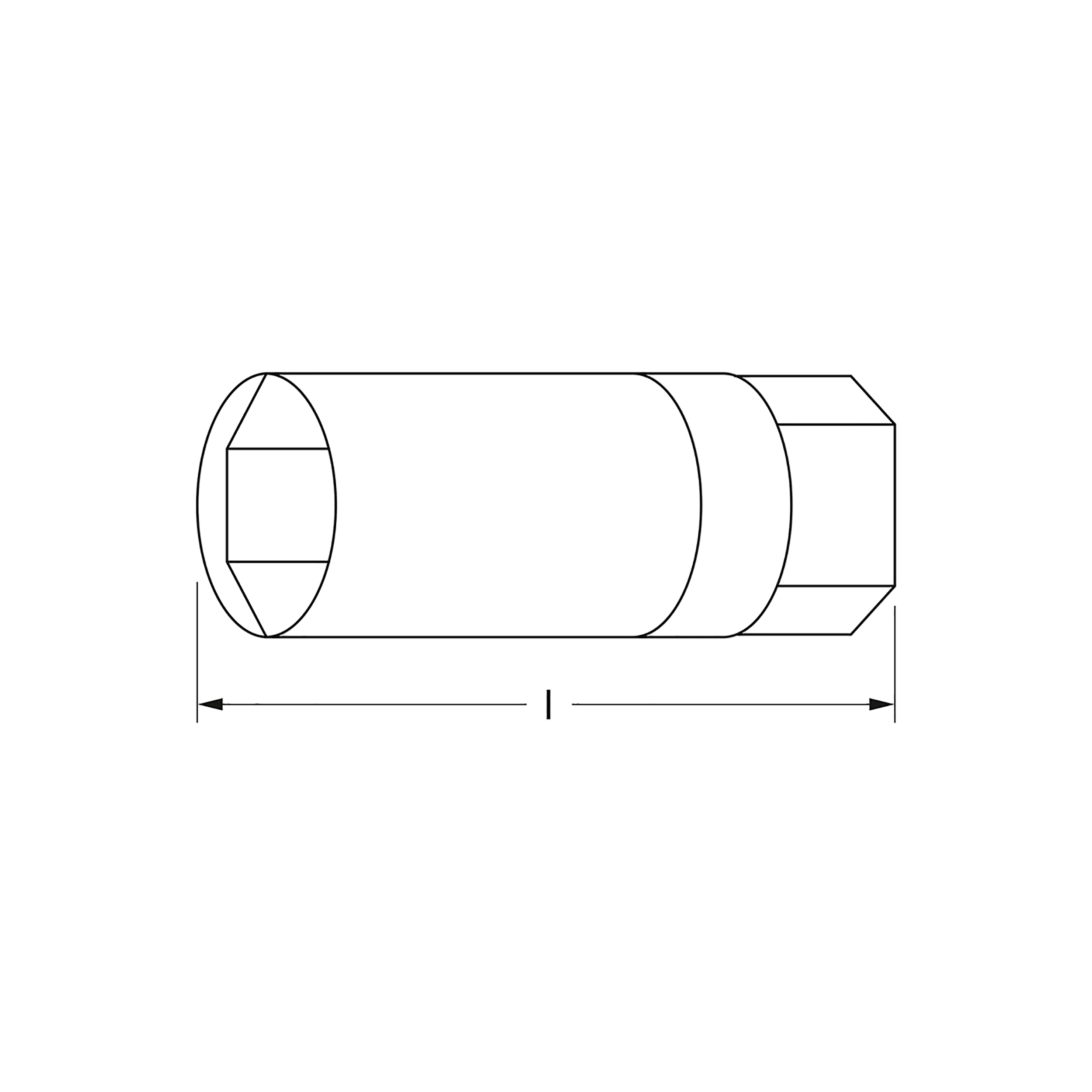 Zündkerzen-Einsatz, lang, Magnet, 3/8": 20,8 mm, MATADOR Art.-Nr.: 30811208