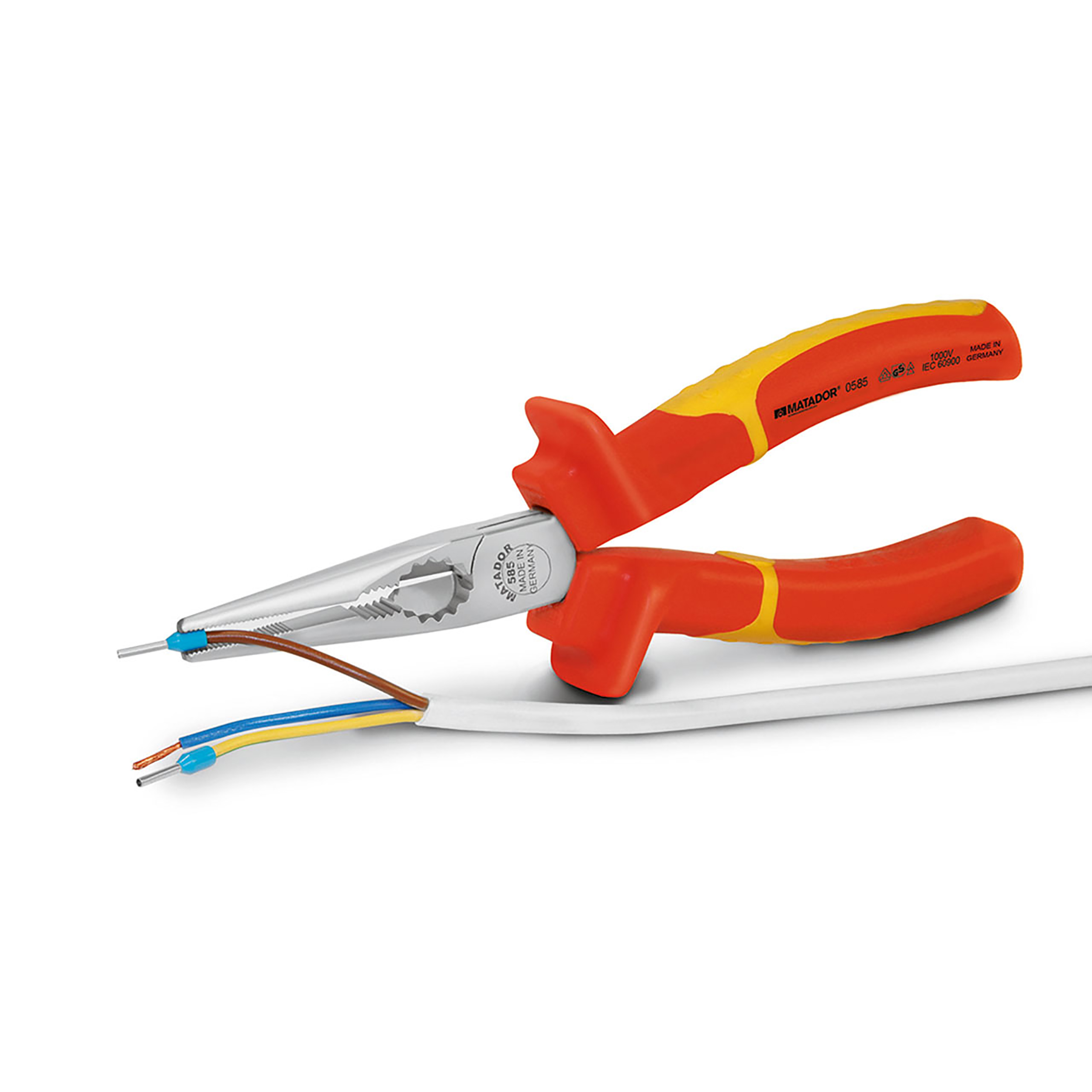 Telephone pliers, straight, 170 mm (6.3,4"), VDE MATADOR 05851170