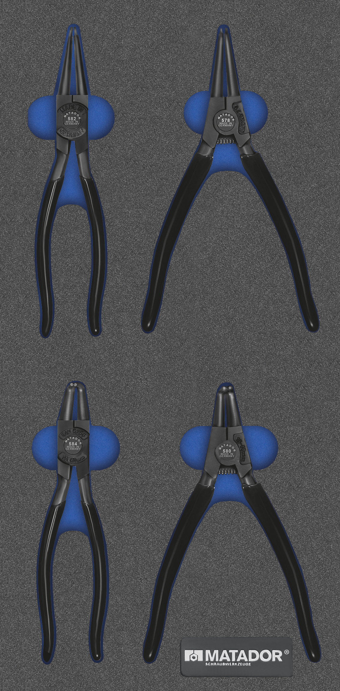 MTS Sicherungsringzangen, 4-tlg., (1/3), MATADOR Art.-Code: 81641504 MTS Sicherungsringzangen, 4-tlg., (1/3), MATADOR Art.-Code: 81641504