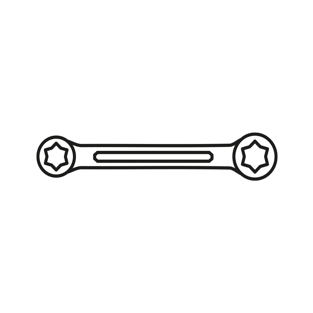 Double Ended Ring Spanners Set TORX®, MATADOR 02219080