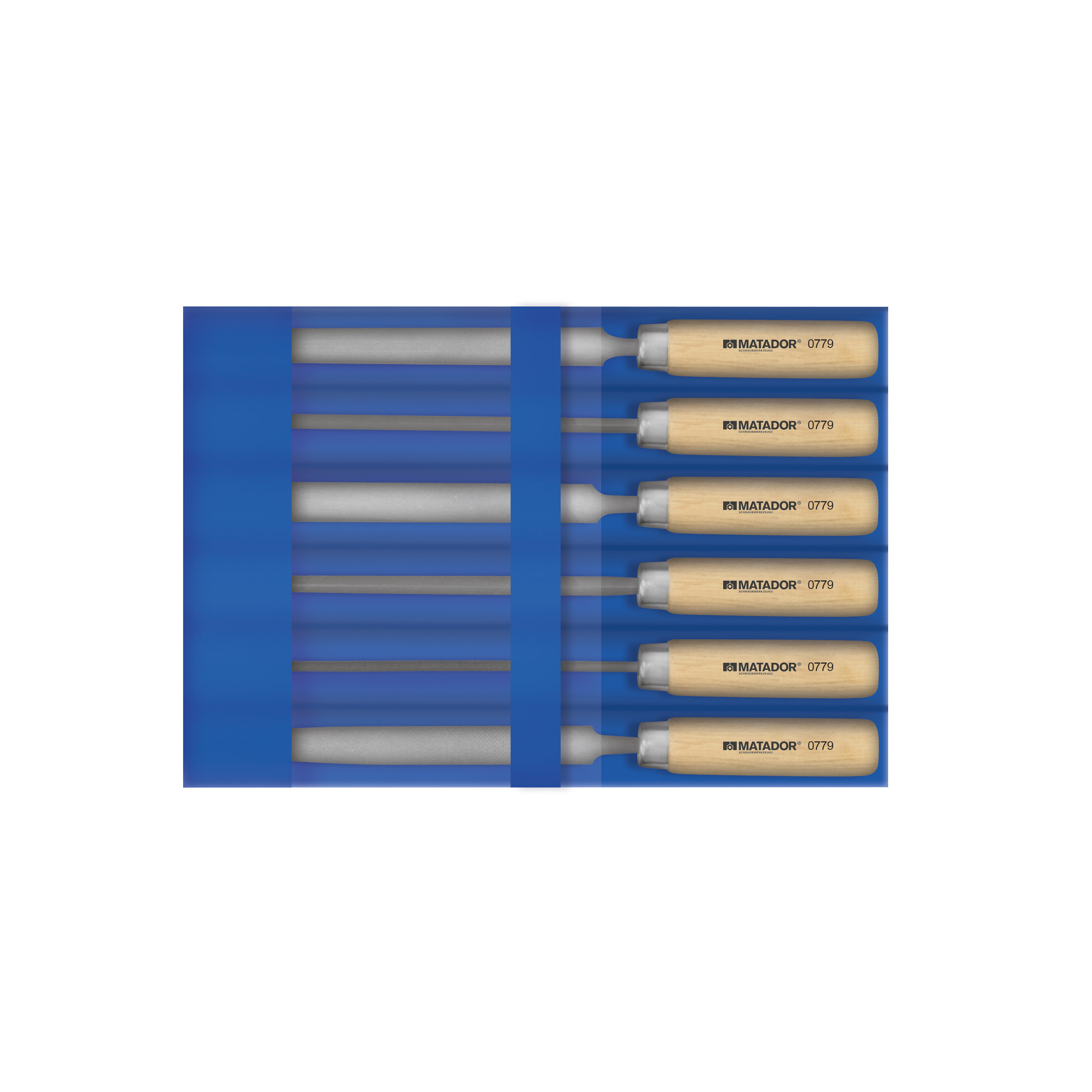 Schlüsselfeilen-Satz, 6-tlg., 150 mm (6"), MATADOR Art.-Code: 07790001
