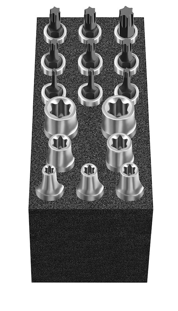 Cube XS: Bit inserts TORX® 16-pcs., 6.3 mm (1/4"), MATADOR 81502092