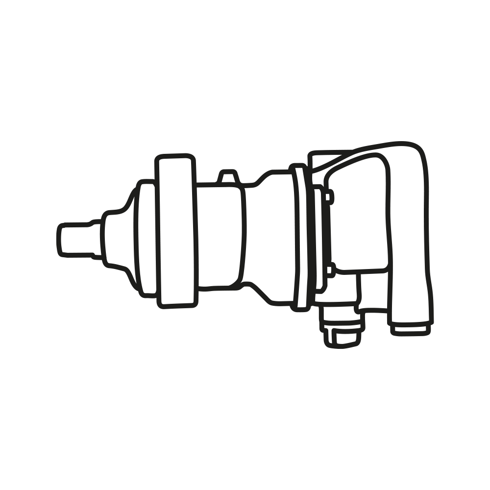 Heavy duty impact wrench "FatCat", 25 mm (1") MATADOR 70000004