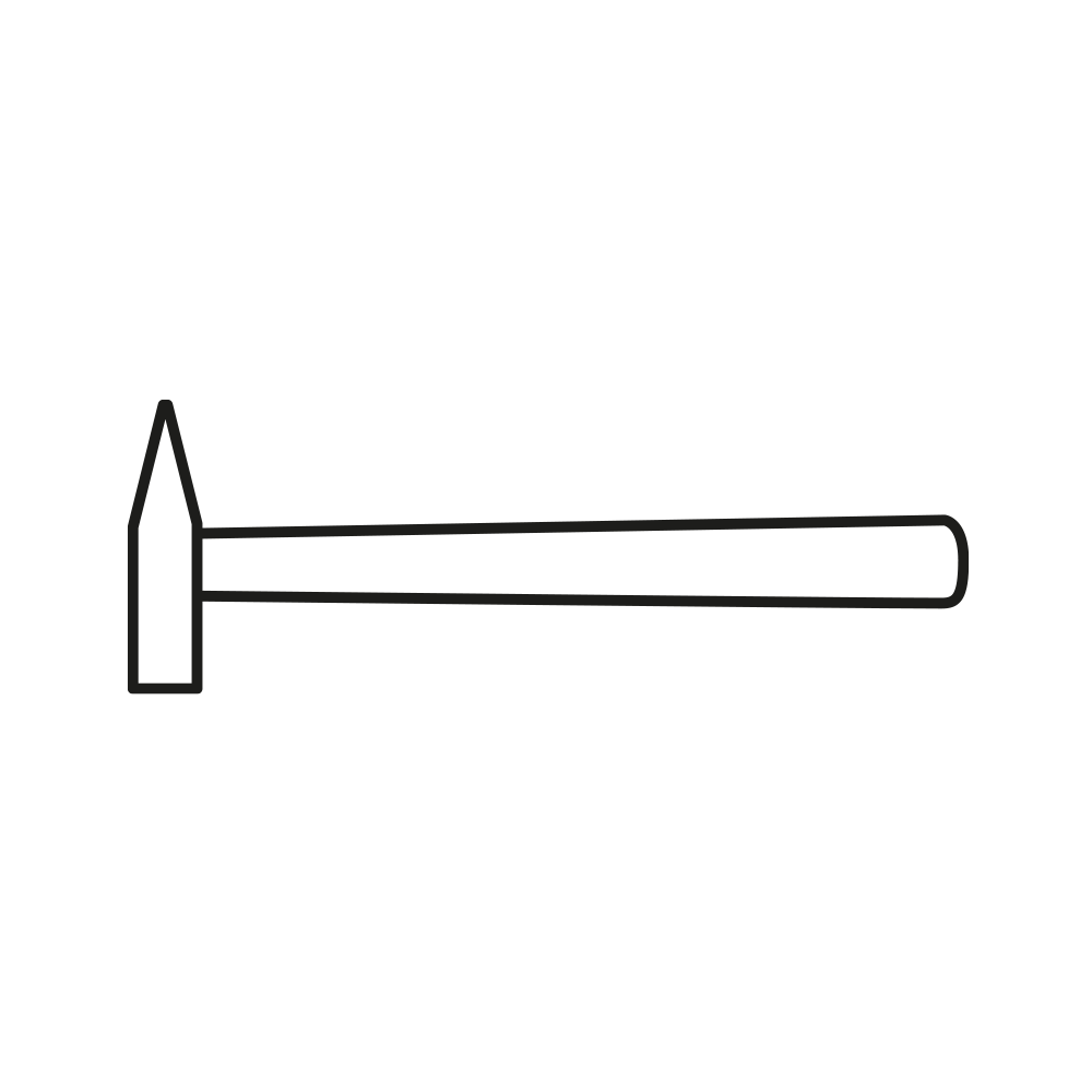 Schlosserhammer, DIN 1041, 2.000 g, MATADOR Art.-Code: 07052000