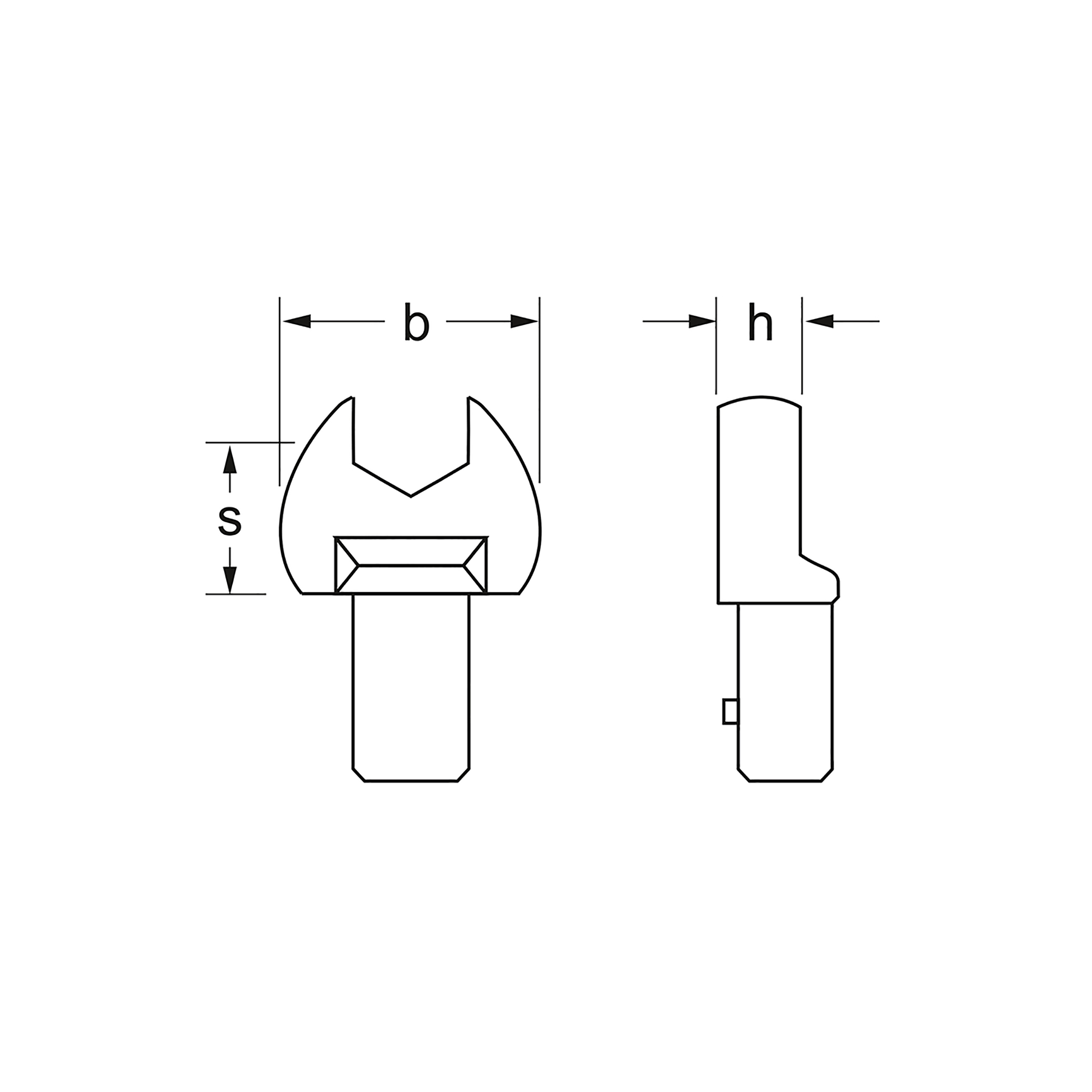 Socket spanner, 9x12 mm: 7 mm, MATADOR item no.: 61900070