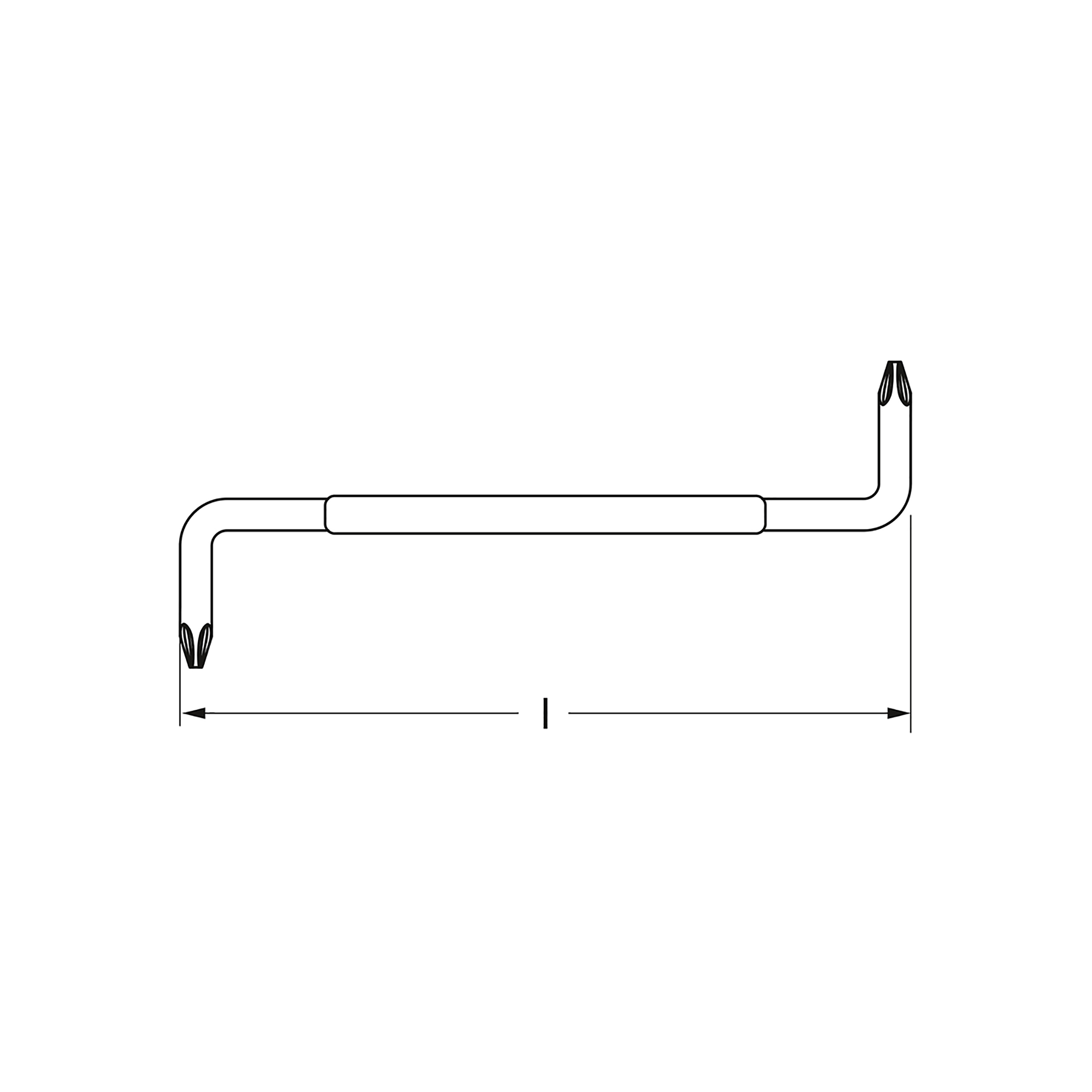 Winkel-Schraubendreher-Satz, 2-tlg., PH 3xPH 4x150 mm, MATADOR Art.-Code: 06283040