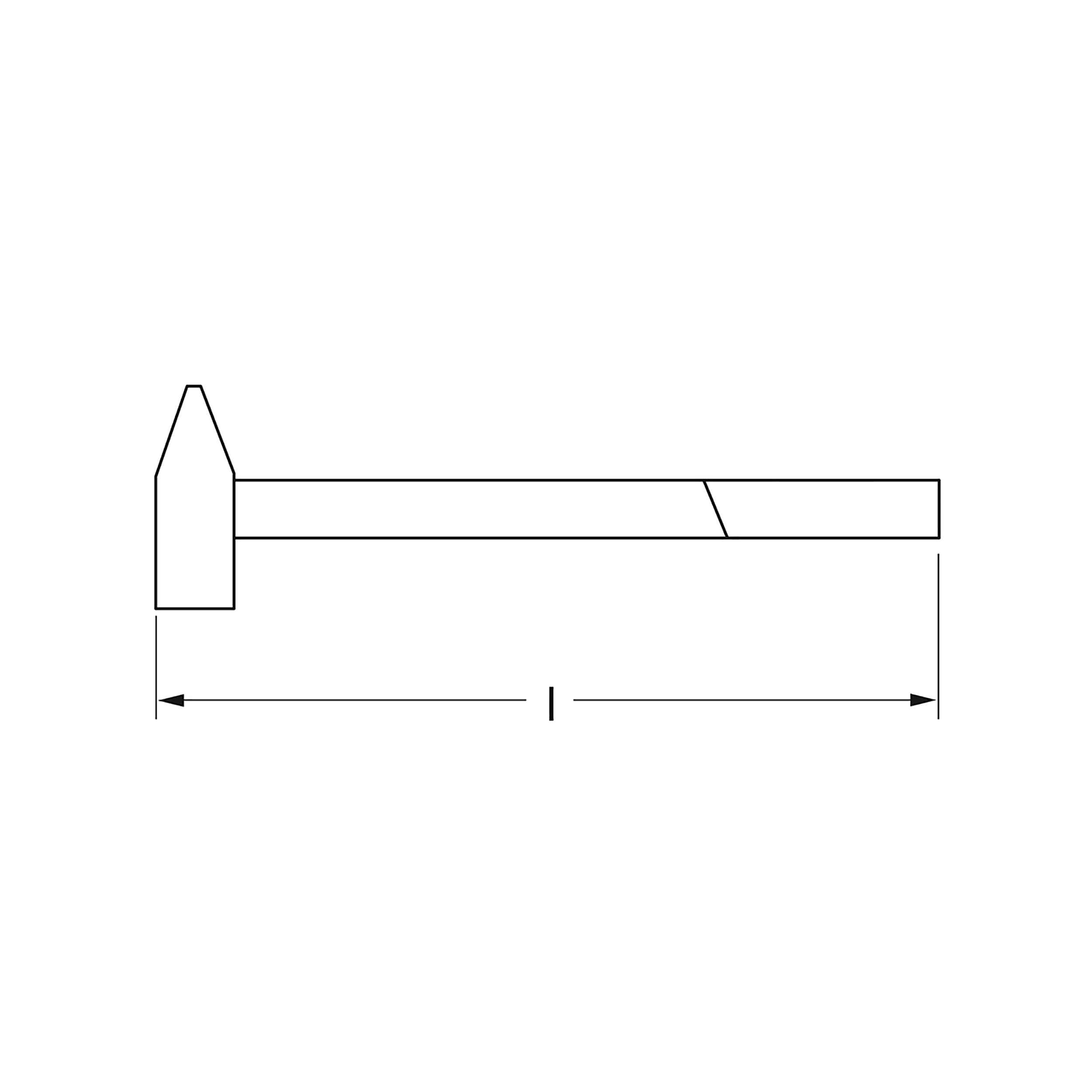 Vorschlaghammer, DIN 1042, 4.000 g, MATADOR Art.-Code: 07110400