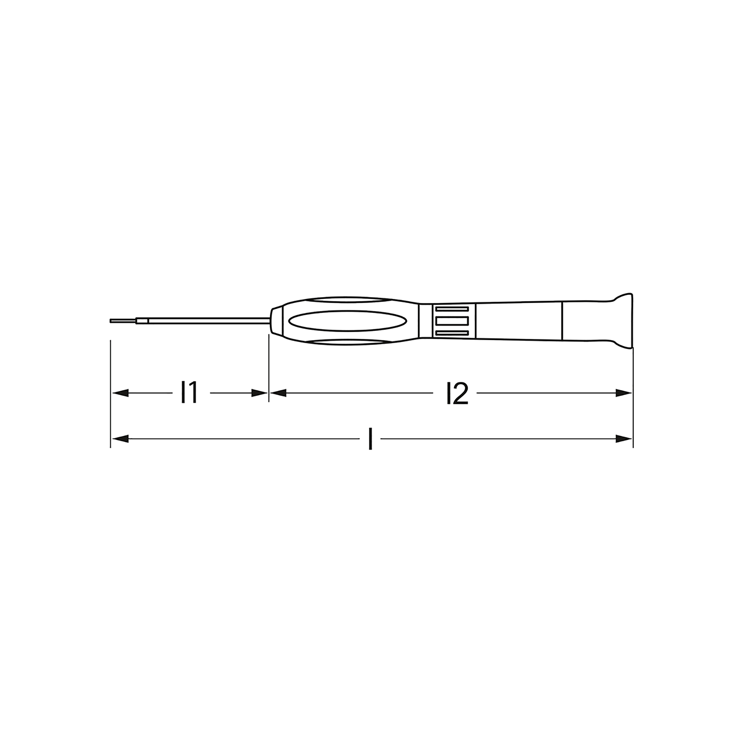 2K-Feinmechanik-Schraubendreher, 0,25x1x50 mm, MATADOR Art.-Nr.: 06610251
