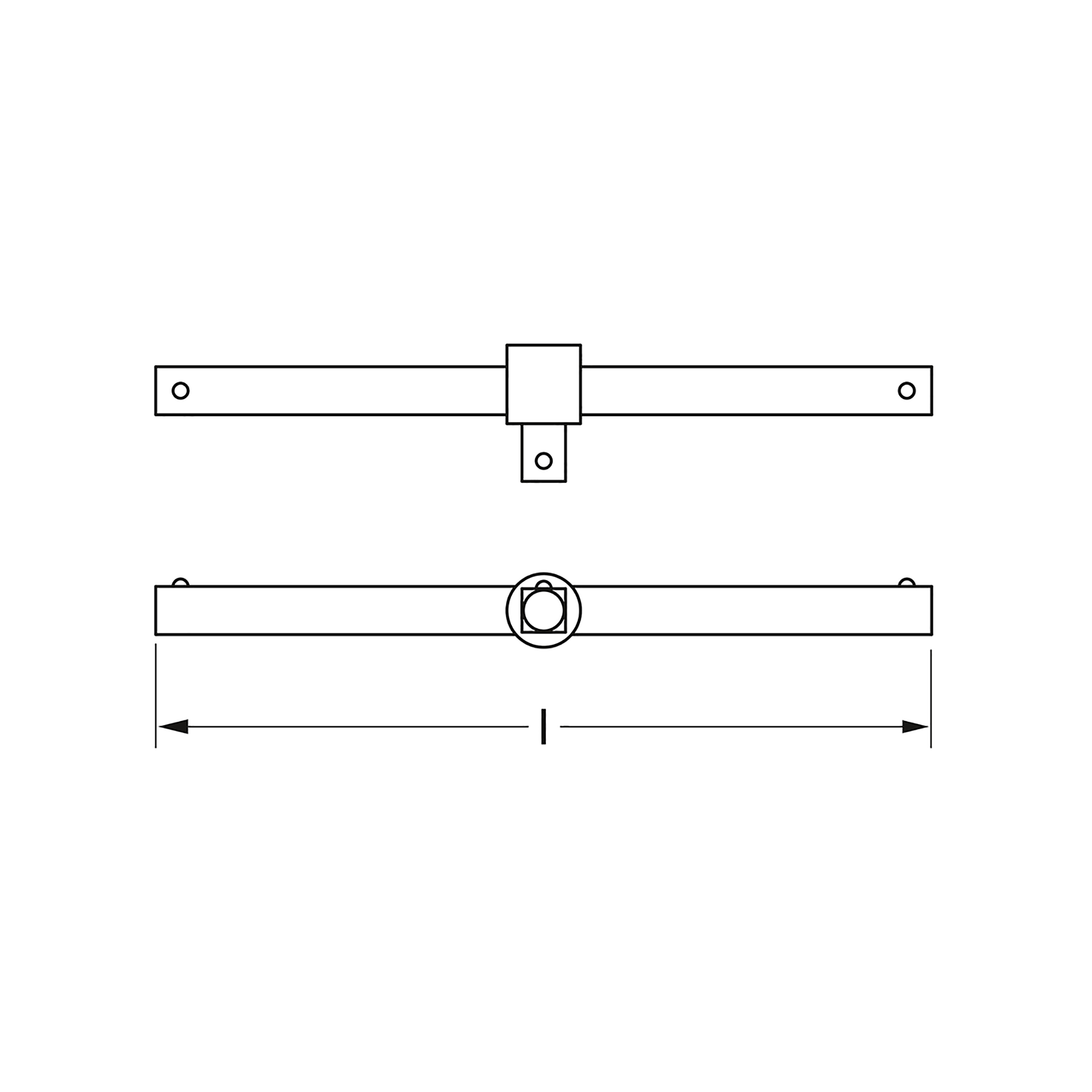 Gleitgriff, 25 mm (1"): 640 mm, MATADOR Art.-Code: 60640001