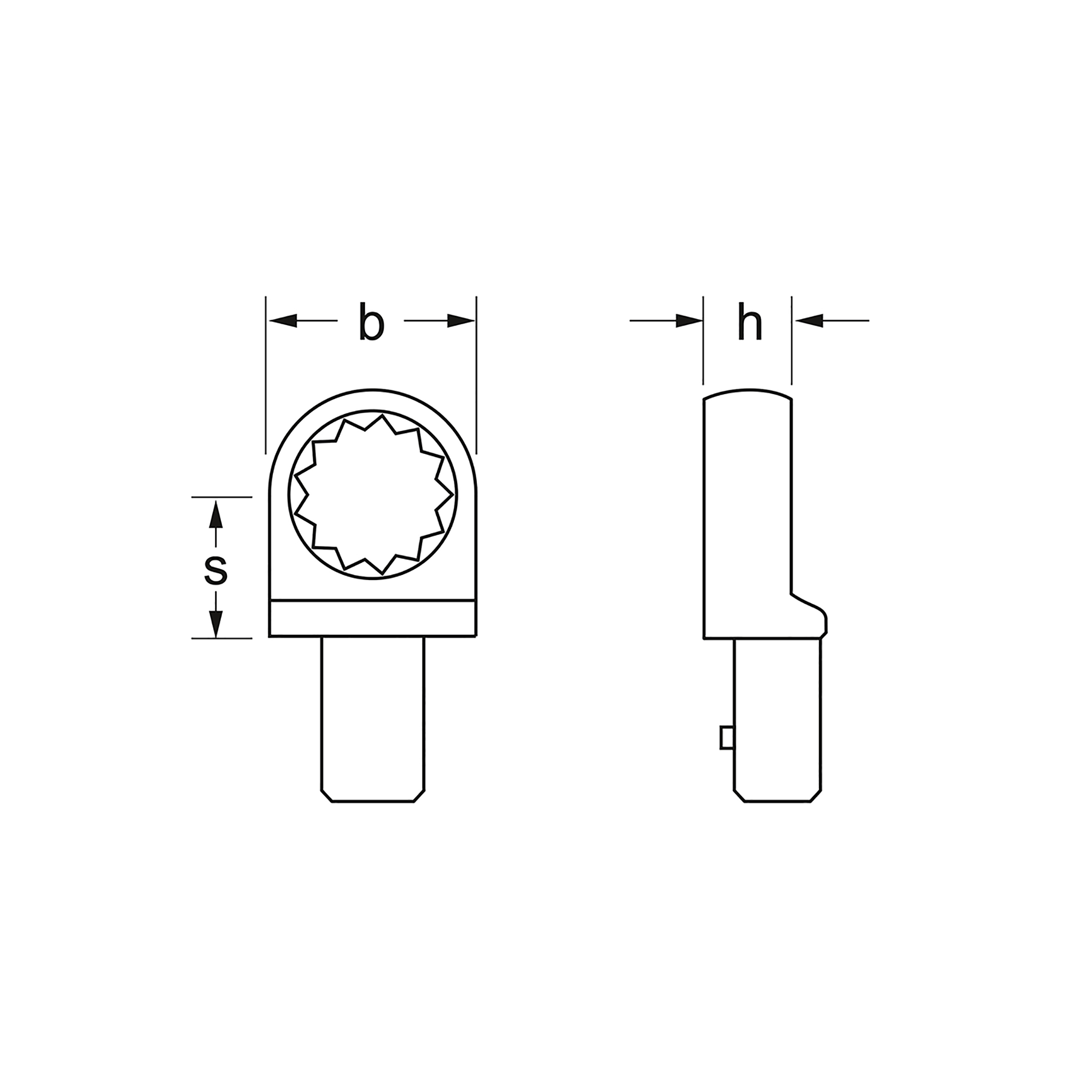 Einsteck-Ringschlüssel, 9x12 mm: 10 mm, MATADOR Art.-Nr.: 61910100