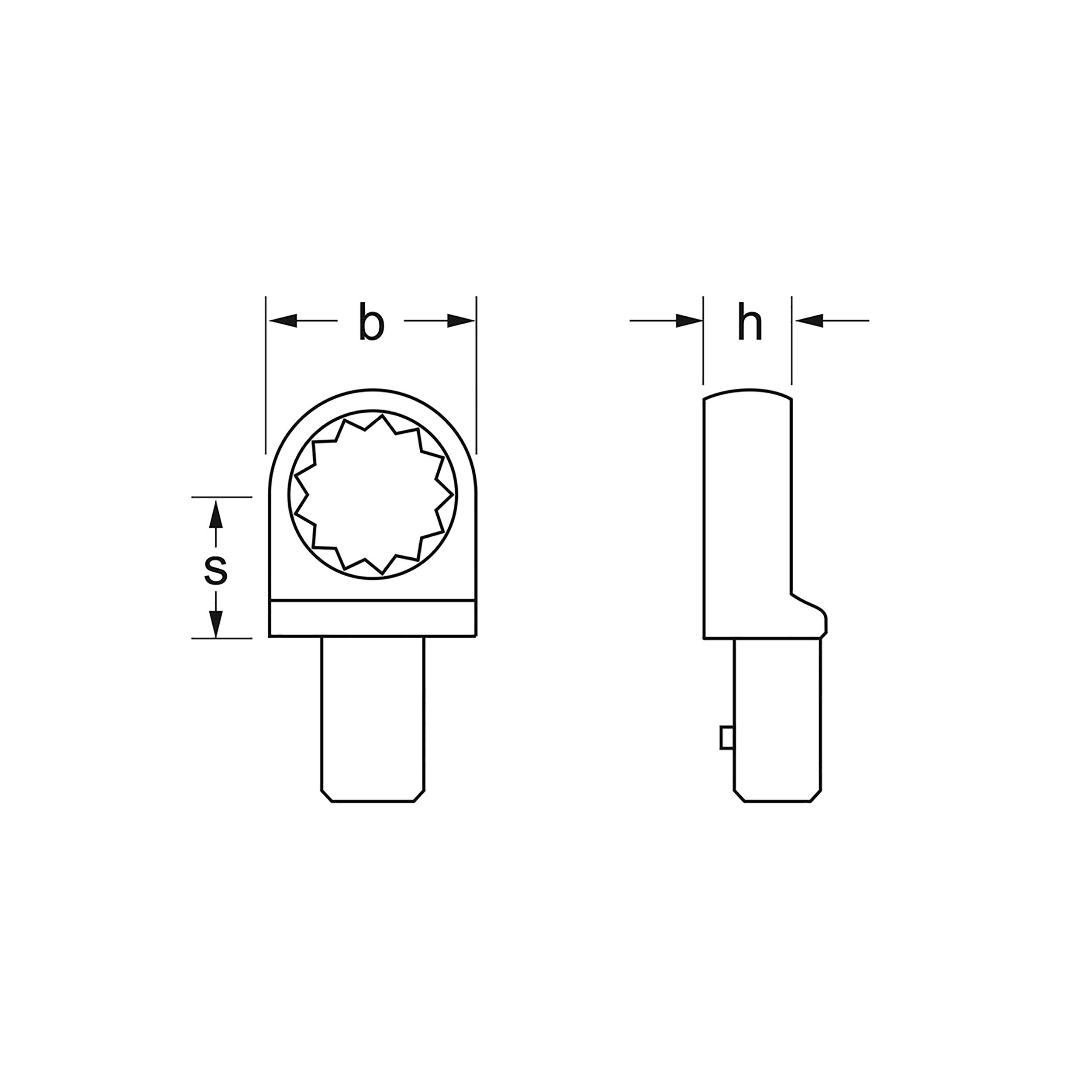 Einsteck-Ringschlüssel, 9x12 mm: 21 mm, MATADOR Art.-Code: 61910210