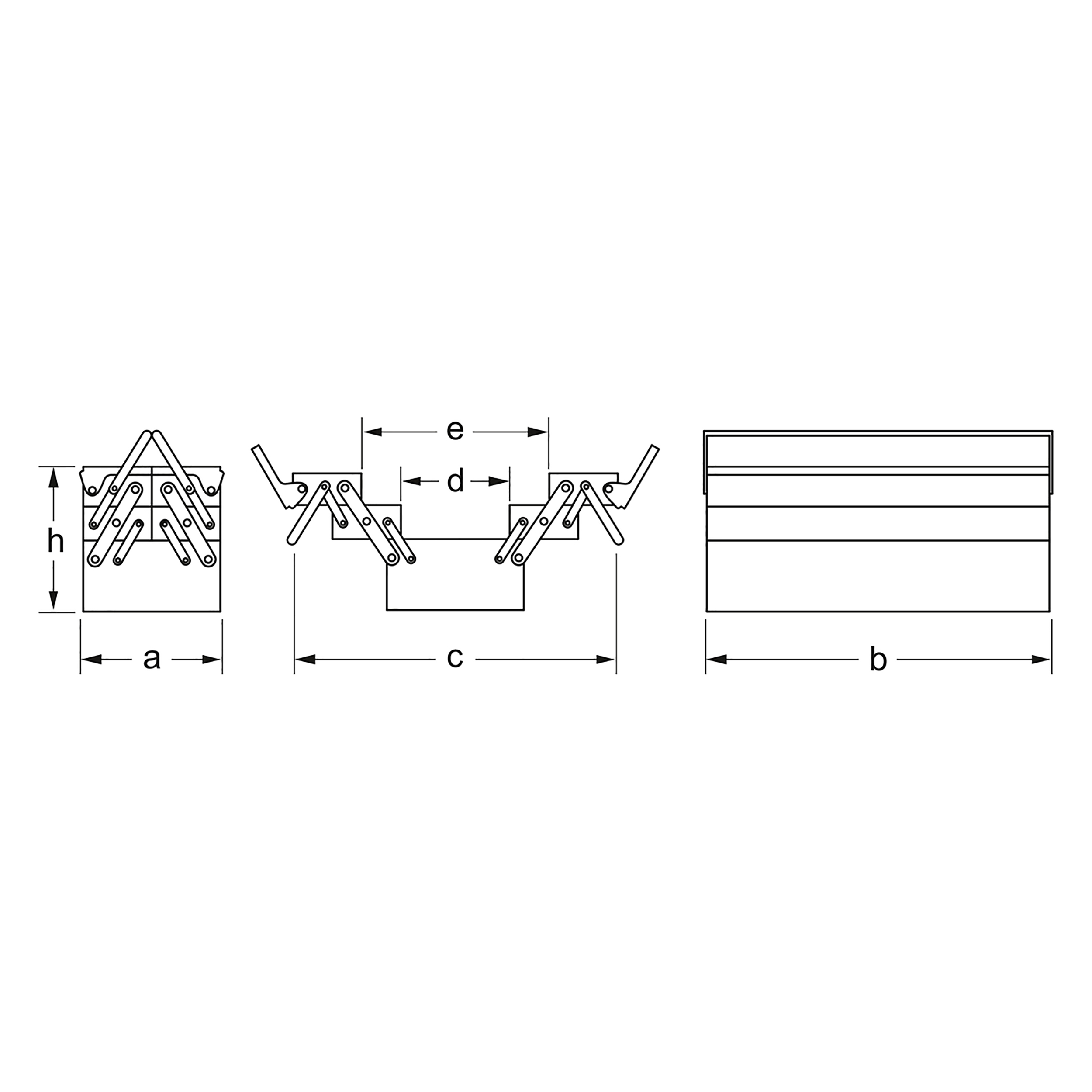 Werkzeug-Tragekasten, leer, MATADOR Art.-Code: 81750000