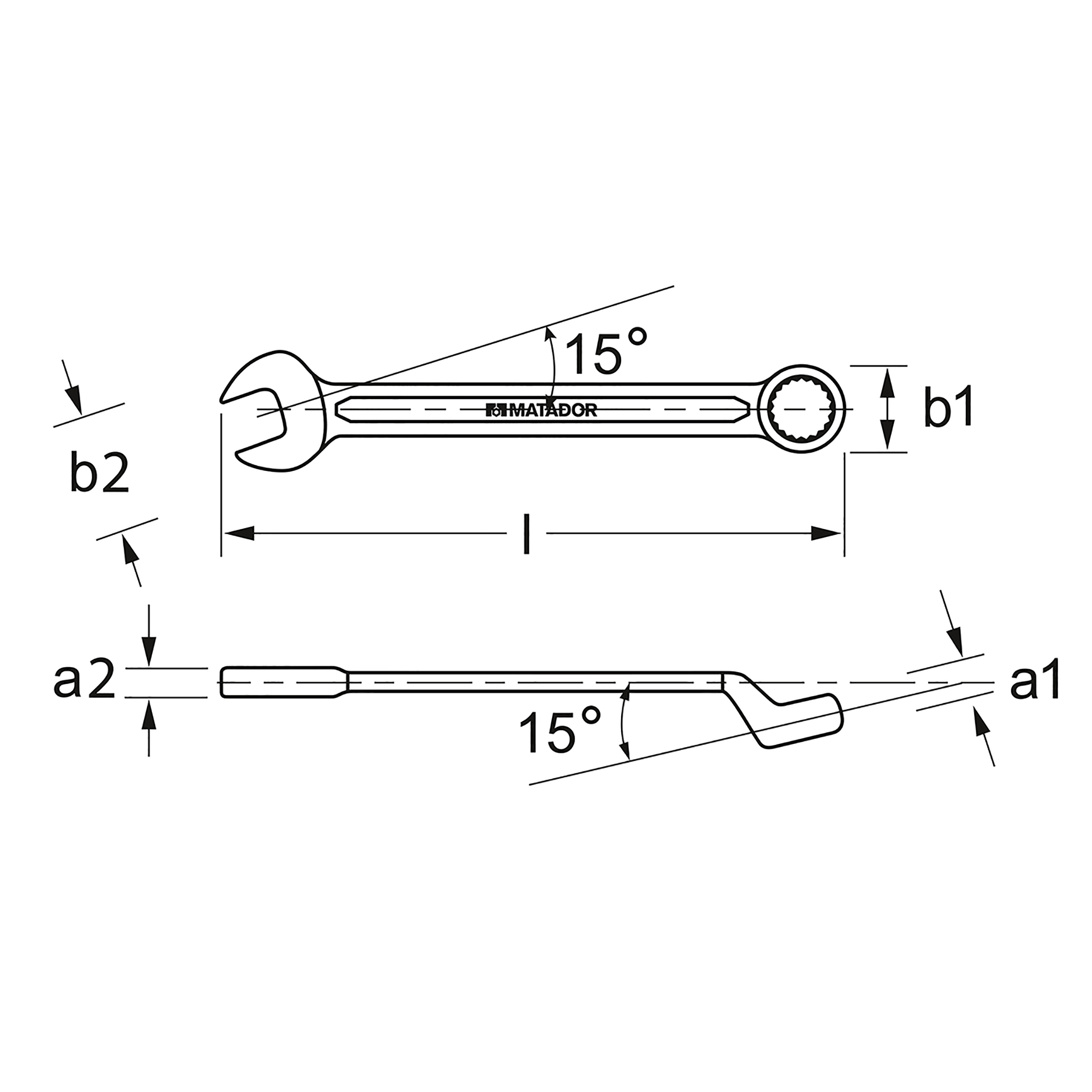 Ringmaulschlüssel, DIN 3113 B, 19 mm, MATADOR Art.-Code: 01900190