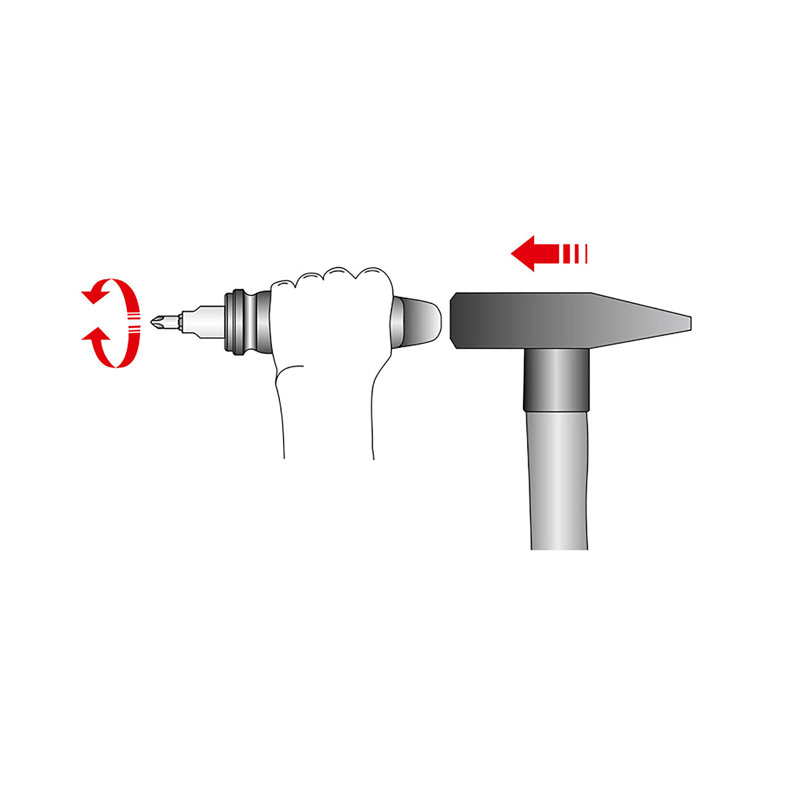 Hand impact screwdriver set, MATADOR 06960001