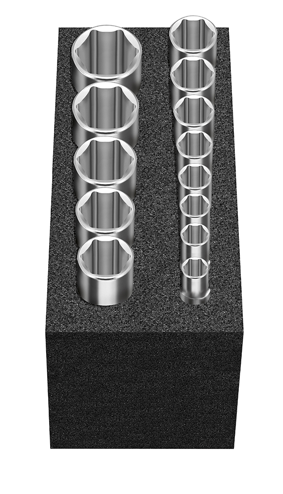 Cube XS: Socket spanner set long 13-pcs,. 6.3mm (1/4"), MATADOR 81502081