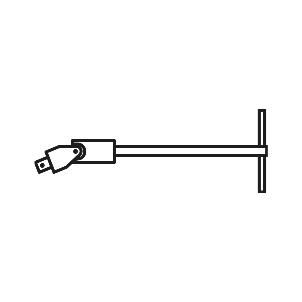 T-Griff-Verlängerung, 10 mm (3/8"): 500 mm, MATADOR Art.-Code: 30740001