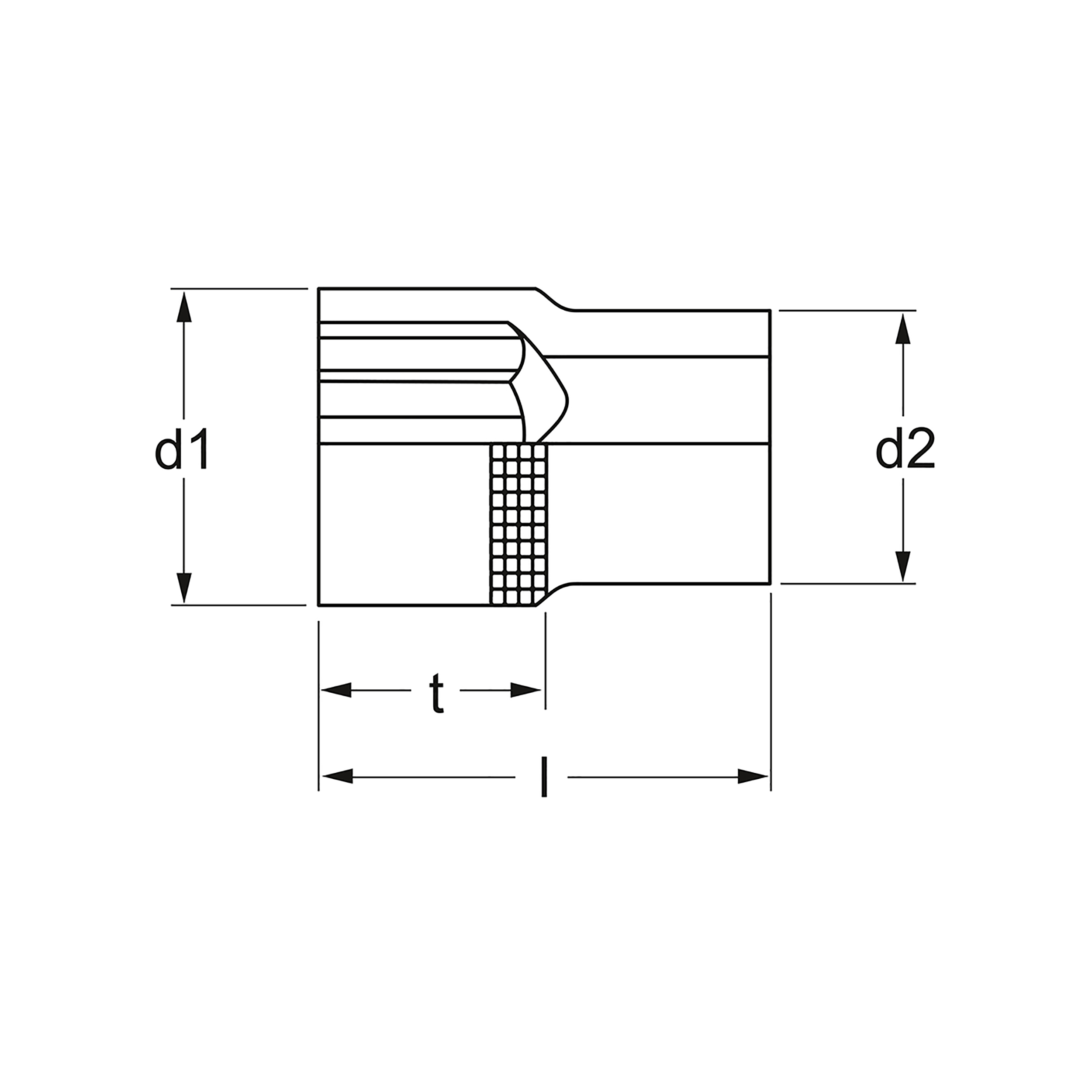 Steckschlüssel-Einsatz, 12-kt., 10 mm (3/8"): 22 mm, MATADOR Art.-Code: 30751220