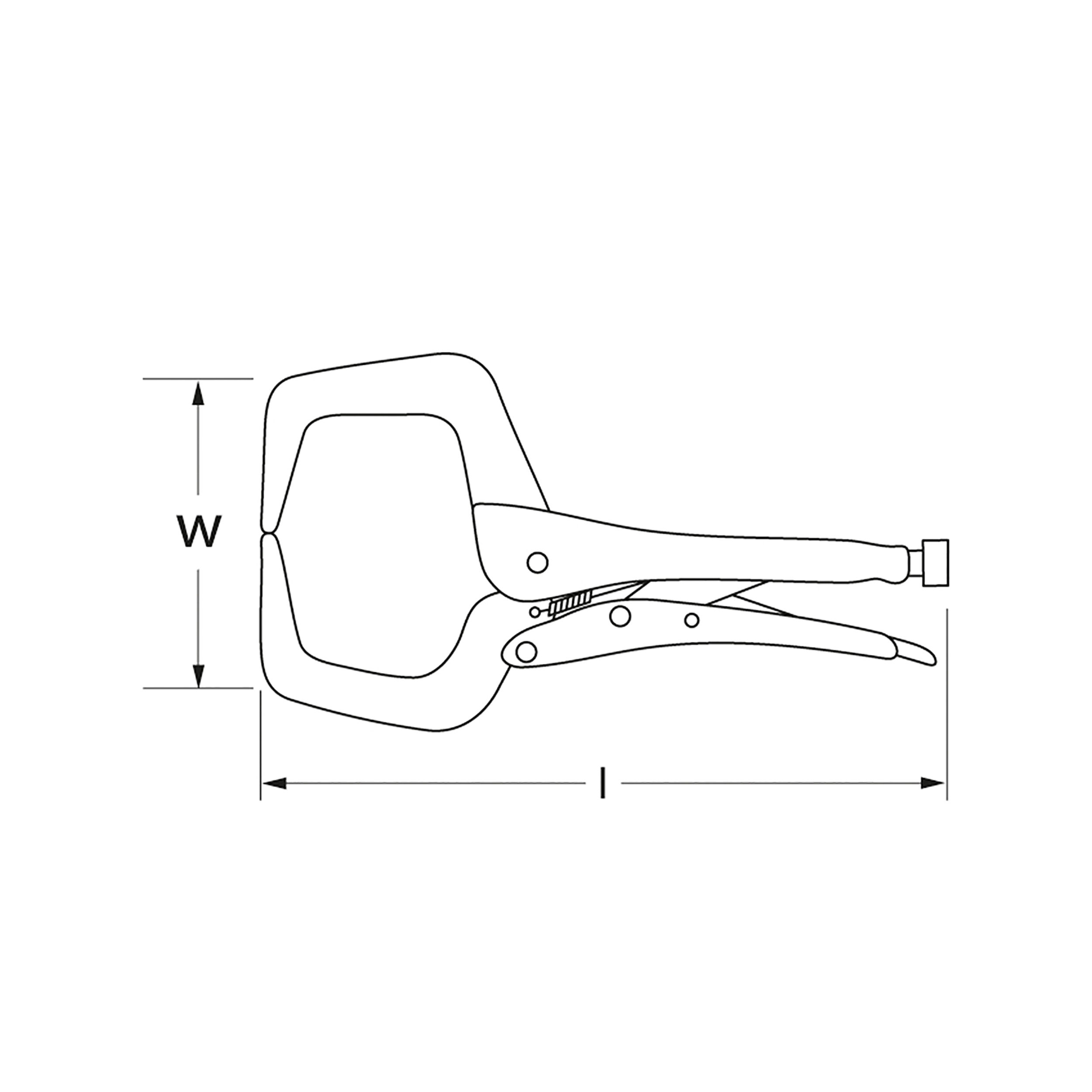 Klammer-Gripzange, 280 mm (11"), MATADOR Art.-Code: 05890280