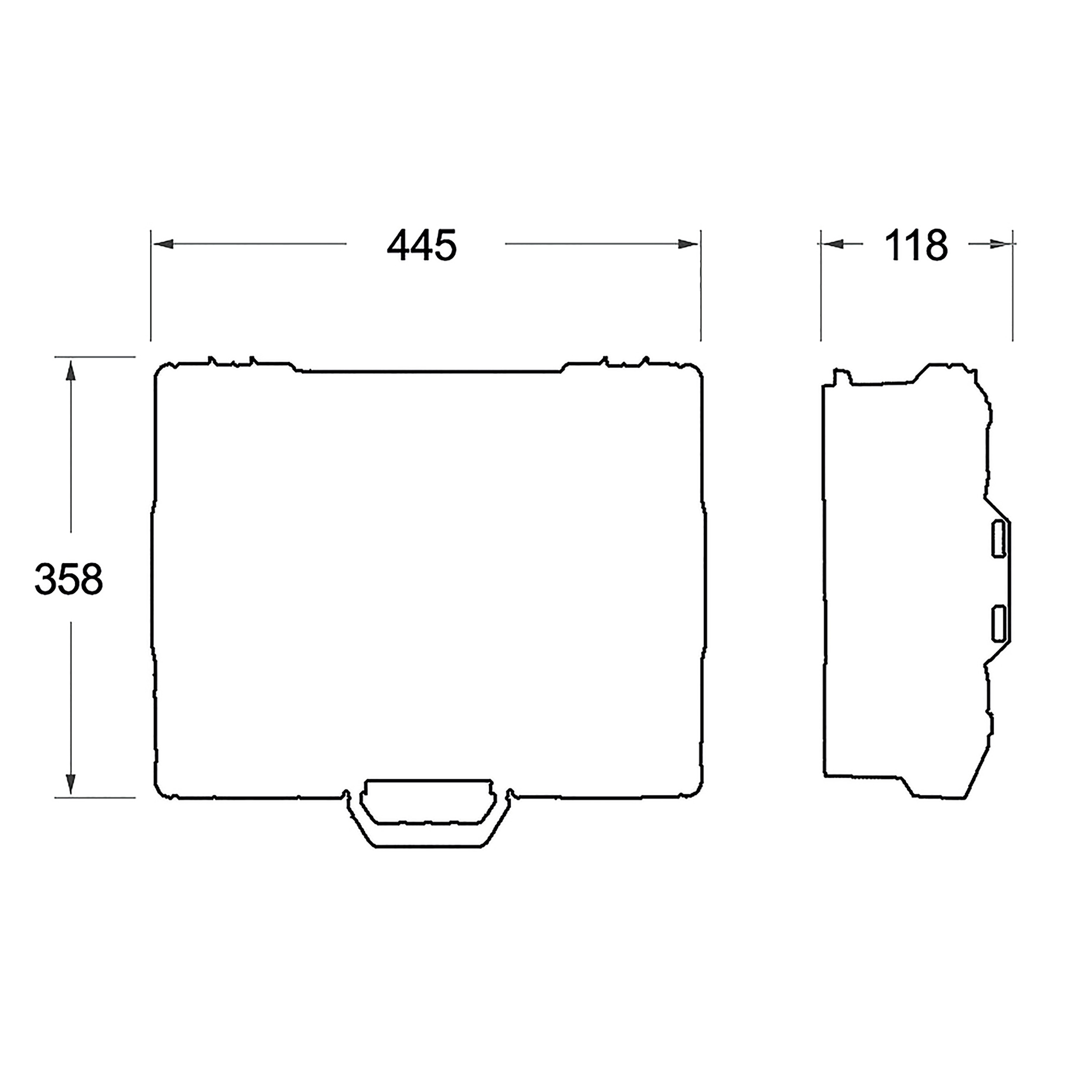 smartyBOX leer, schwarz, L-BOXX® 118, MATADOR Art.-Code: 81450035