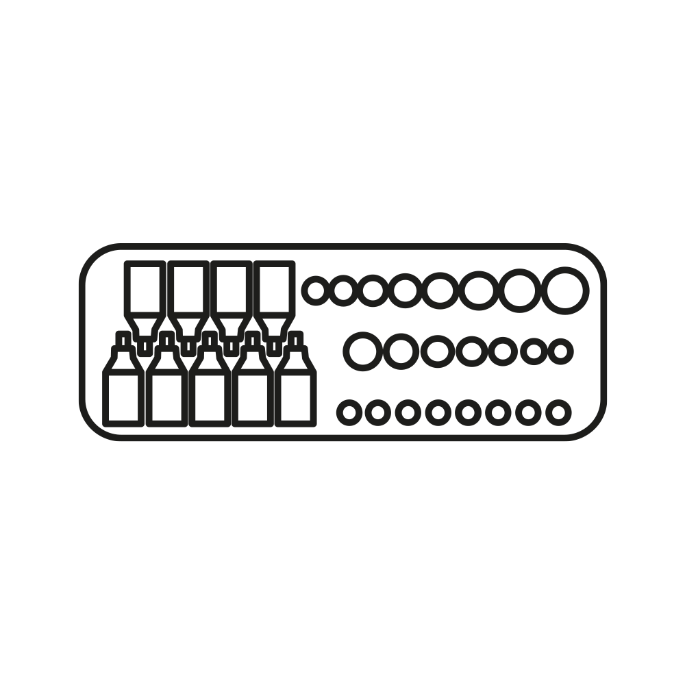 Screwdriver sockets, 31 pcs, TX, 1/2": TX 8-60, MATADOR item no.: 41929310