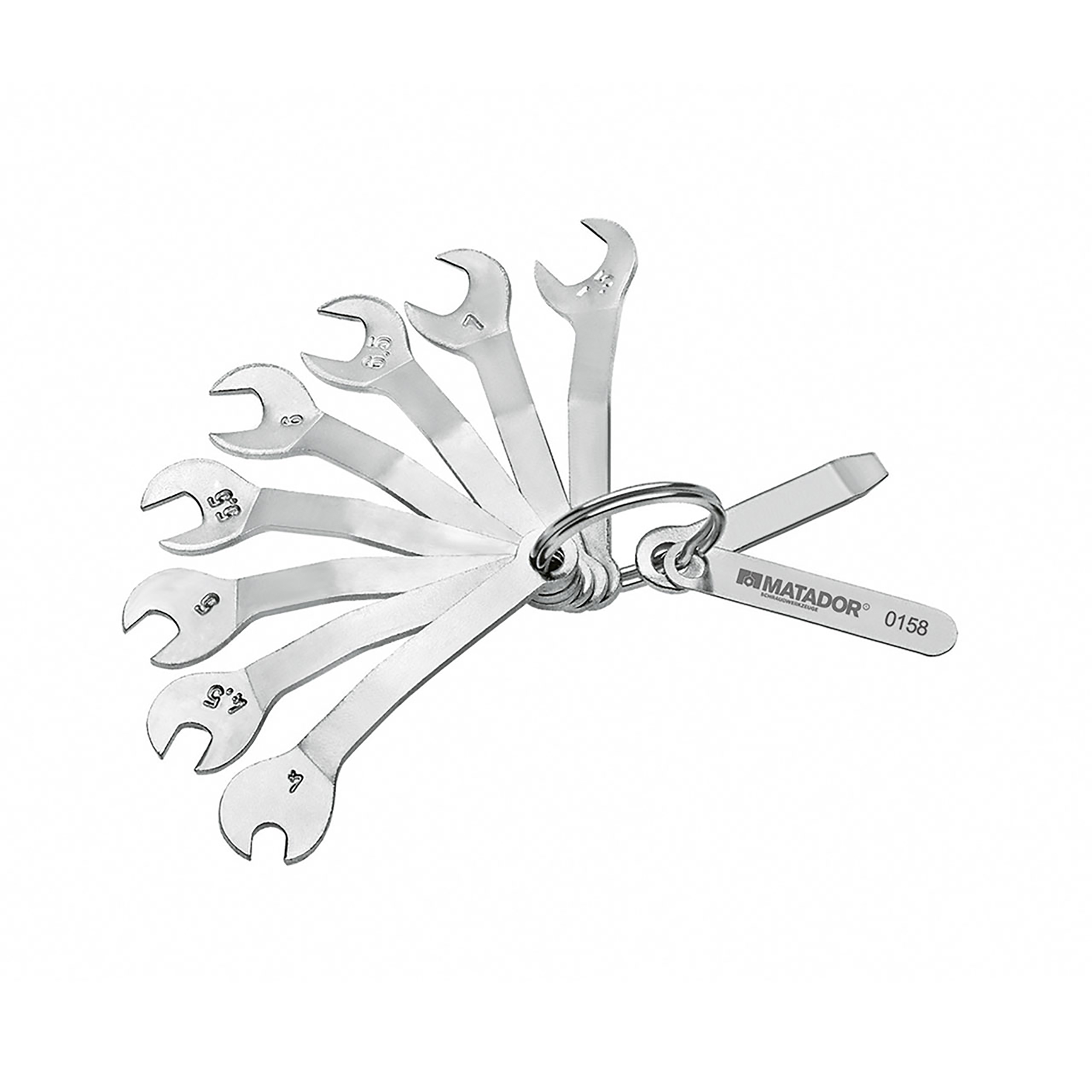 Schlüssel-Satz Mini, 10-tlg., 4-7,5 mm, MATADOR Art.-Code: 01580001 Schlüssel-Satz Mini, 10-tlg., 4-7,5 mm, MATADOR Art.-Code: 01580001