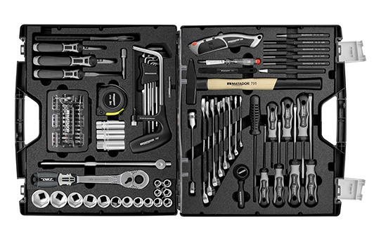 Tool box BLACKBOX 125 pcs, 6 - 32 mm, MATADOR 41520001