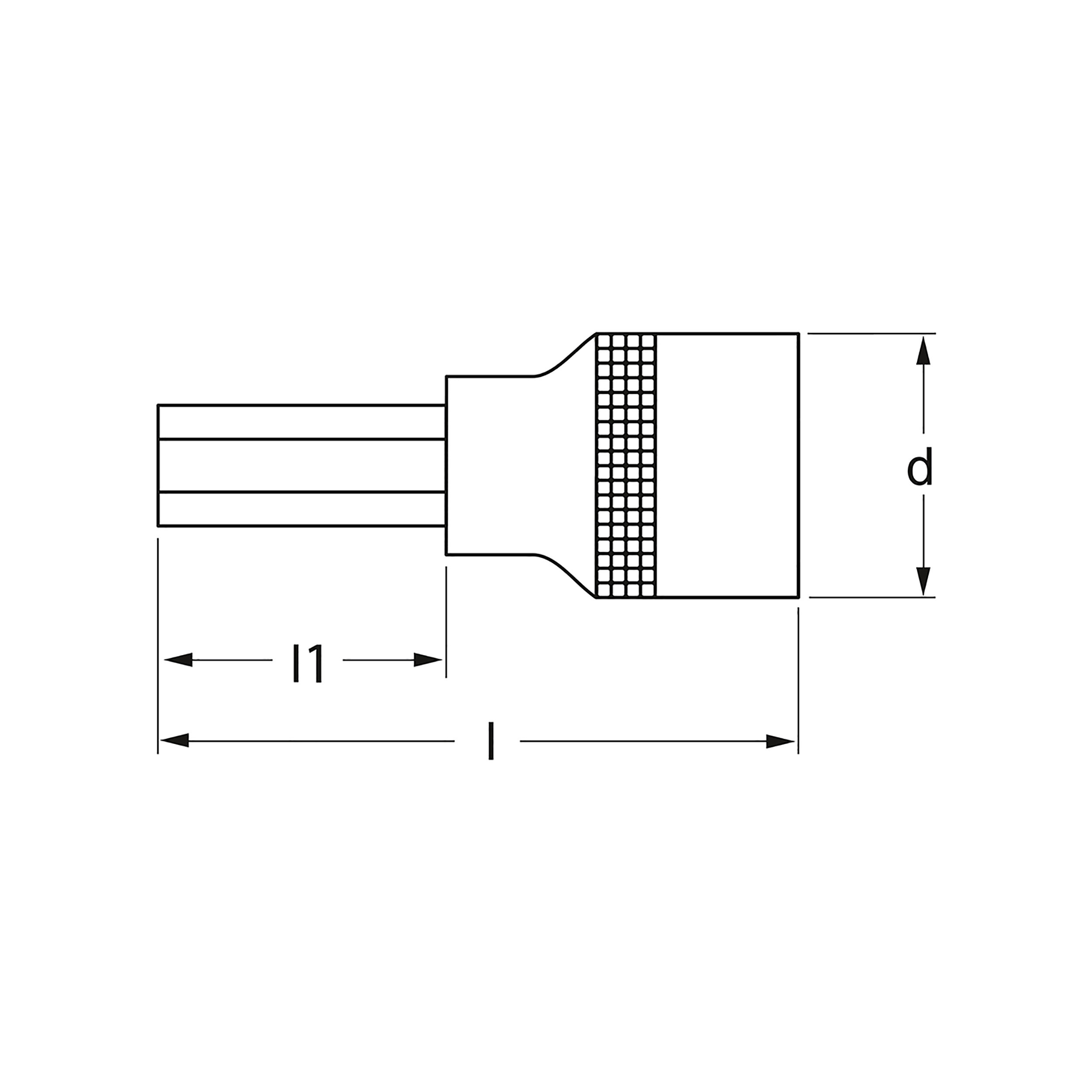 Schraubendreher-Einsatz, 6-kt., 12,5 mm (1/2"): 8 mm, MATADOR Art.-Code: 40780080