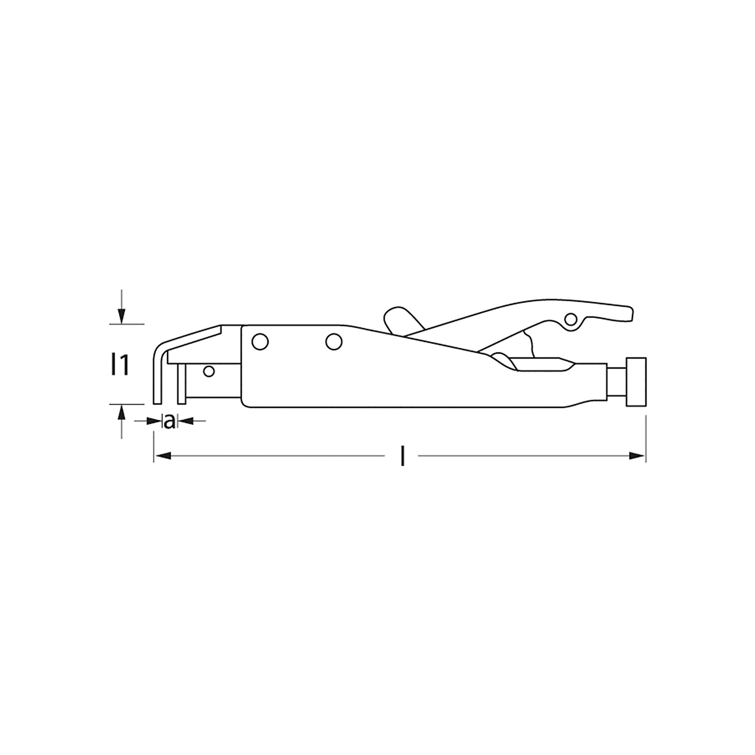 Axial-Gripzange, Typ L, 195 mm, MATADOR Art.-Code: 05870004