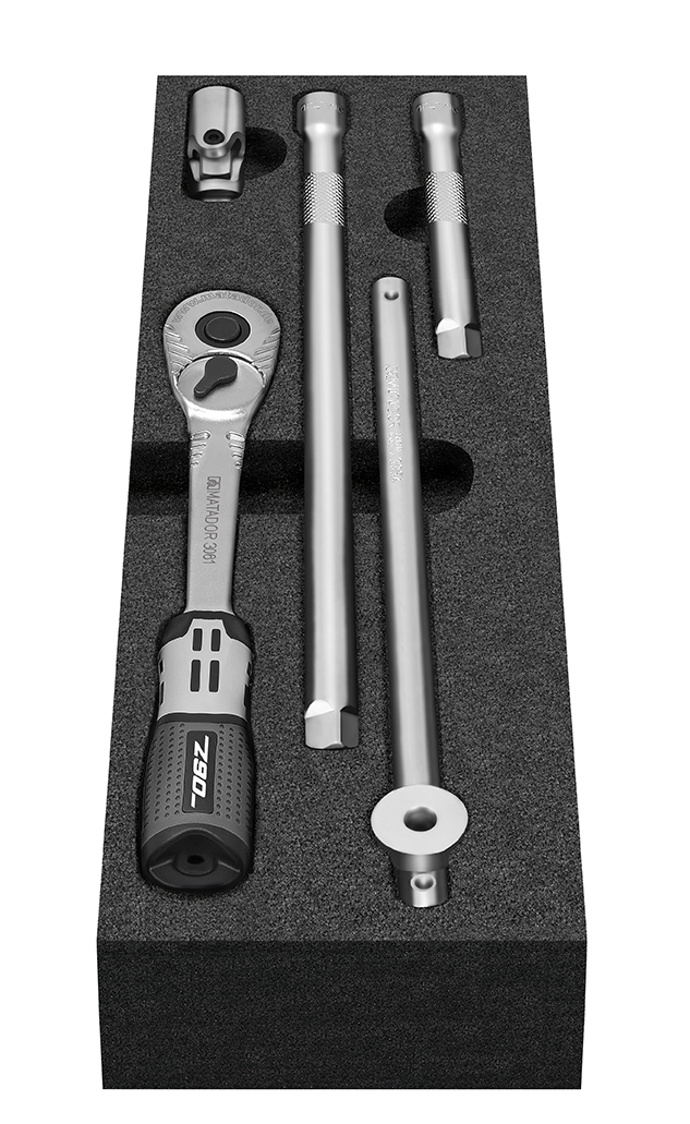 Cube XL: ratchet set 5-pcs. 10 mm (3/8") MATADOR 81503061