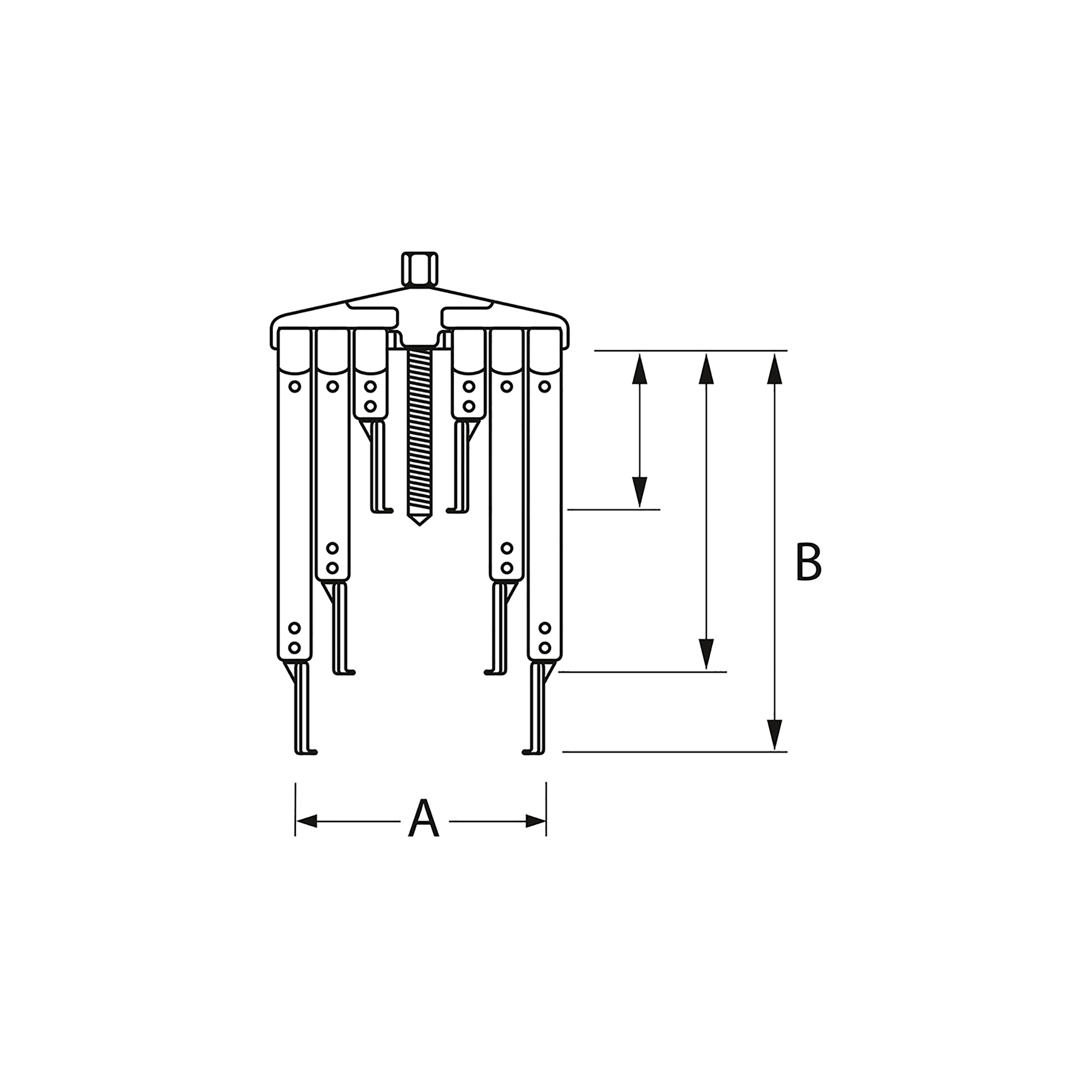 Puller, universal, 2, Krallex, MATADOR item no. 07260013