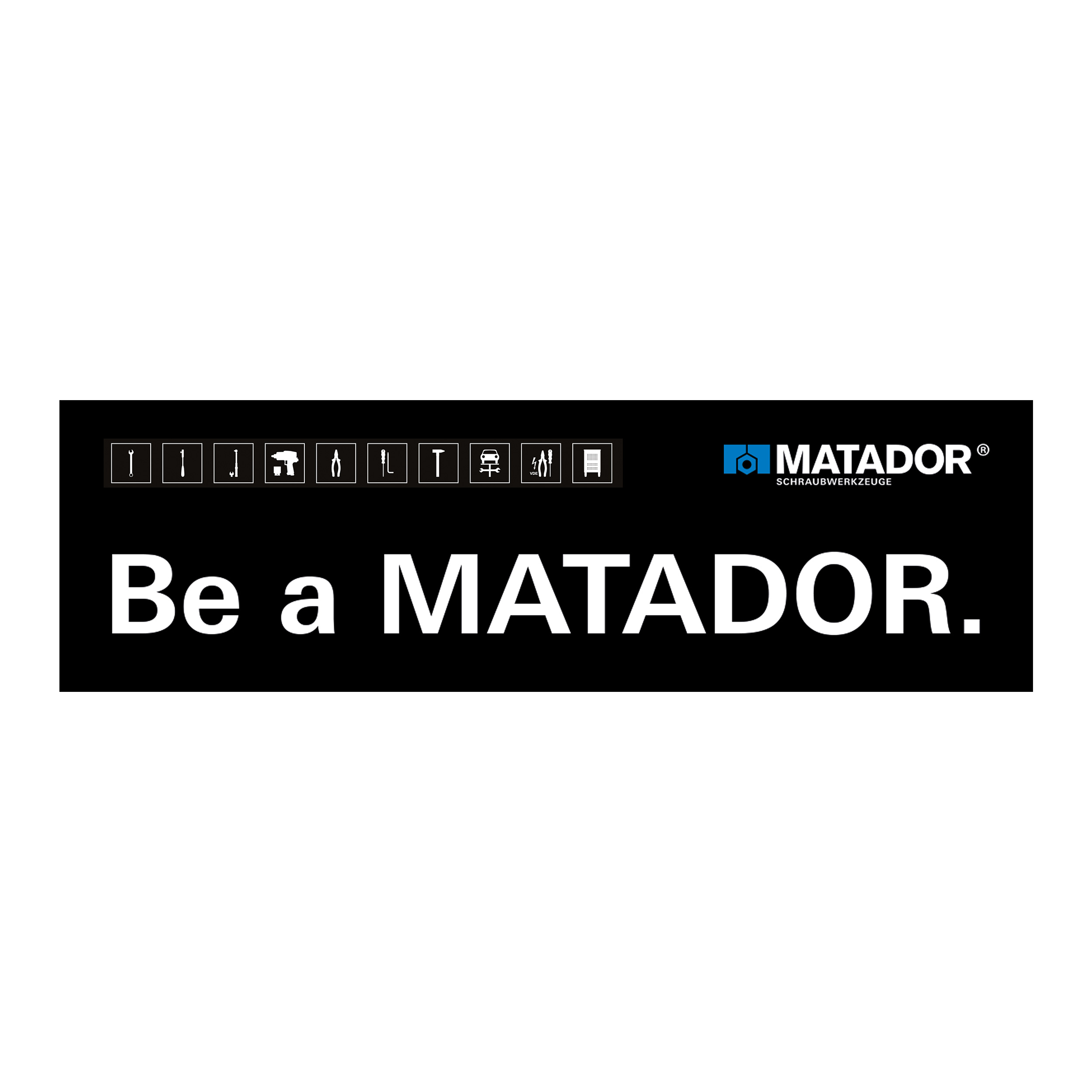 MATADOR sticker black, item no. 81910021