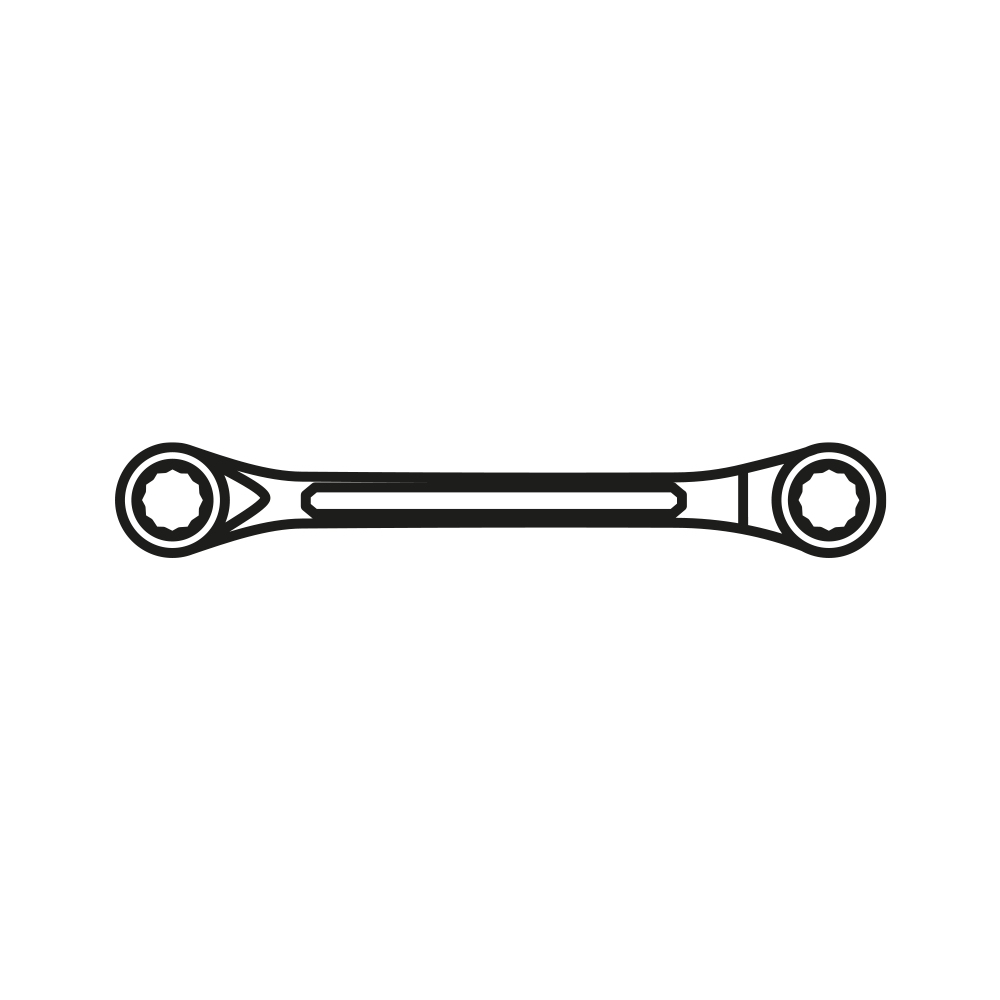 Doppelringschlüssel, DIN 838, 1/2x9/16" AF, MATADOR Art.-Code: 02008004