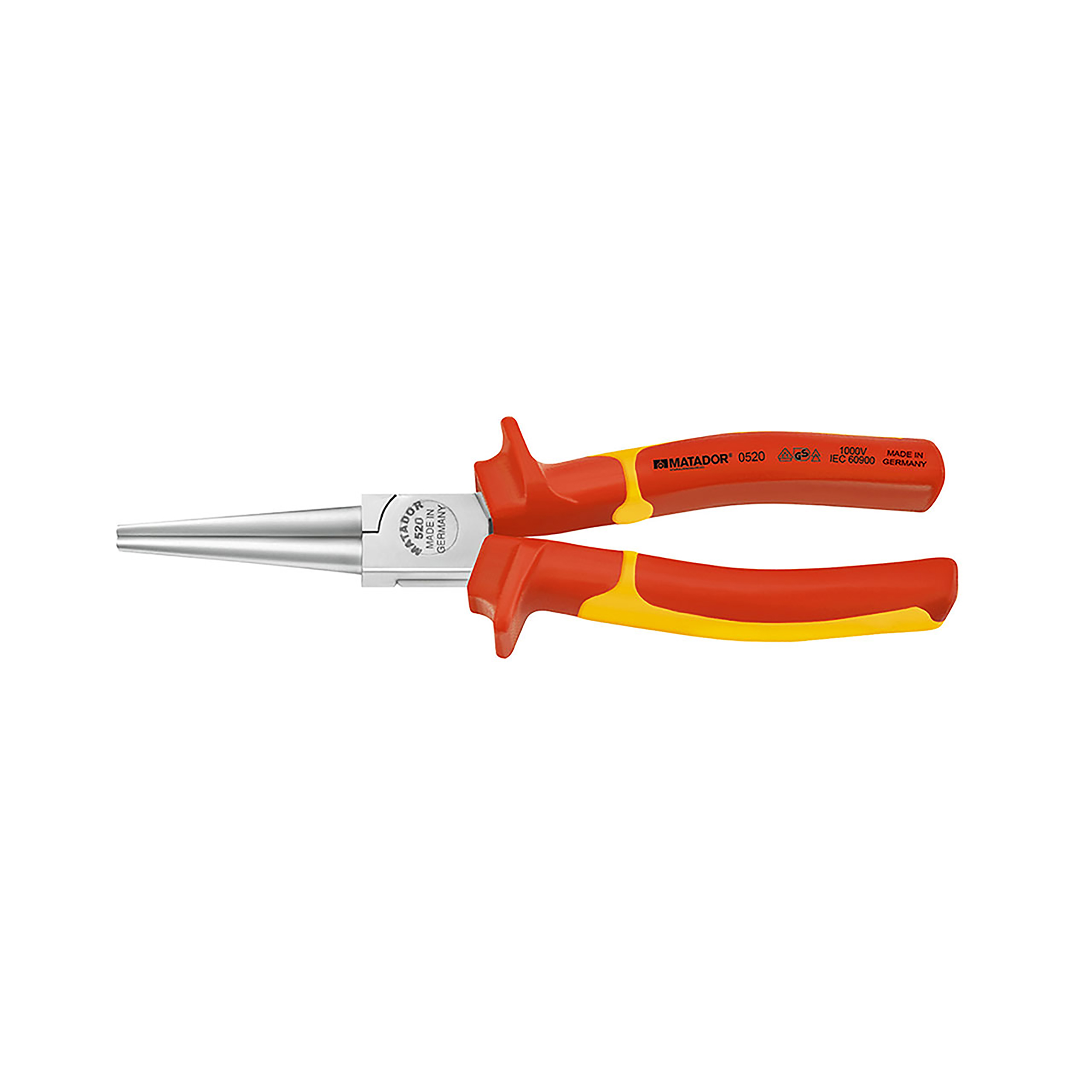 VDE Langbeck round nose pliers, DIN ISO 5745, 160 mm (6.1/4"), MATADOR item no.: 05201160